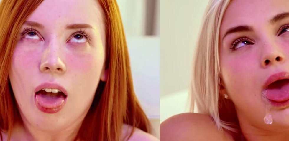 Lika Star and Lottie Magne Ahegao face