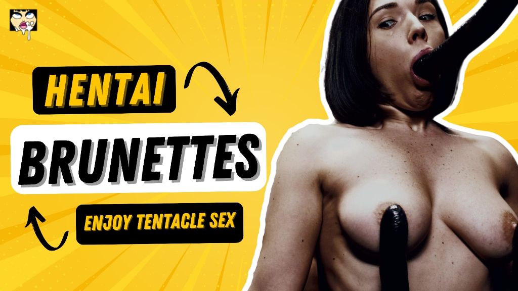Hentai brunettes enjoy tentacle sex